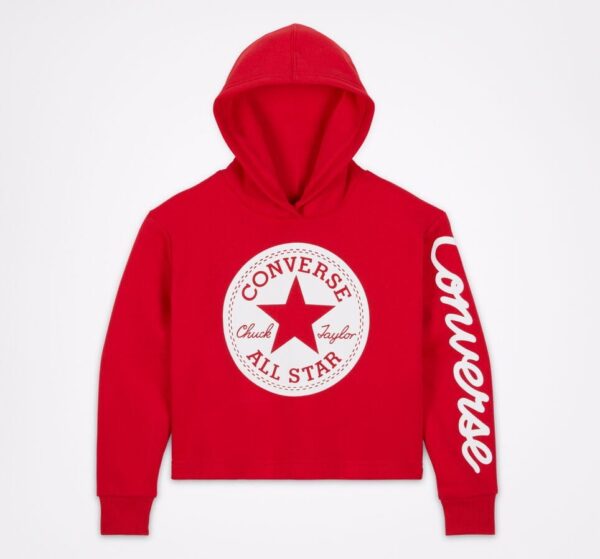 Chuck Taylor Patch Cropped Pullover Hoodie